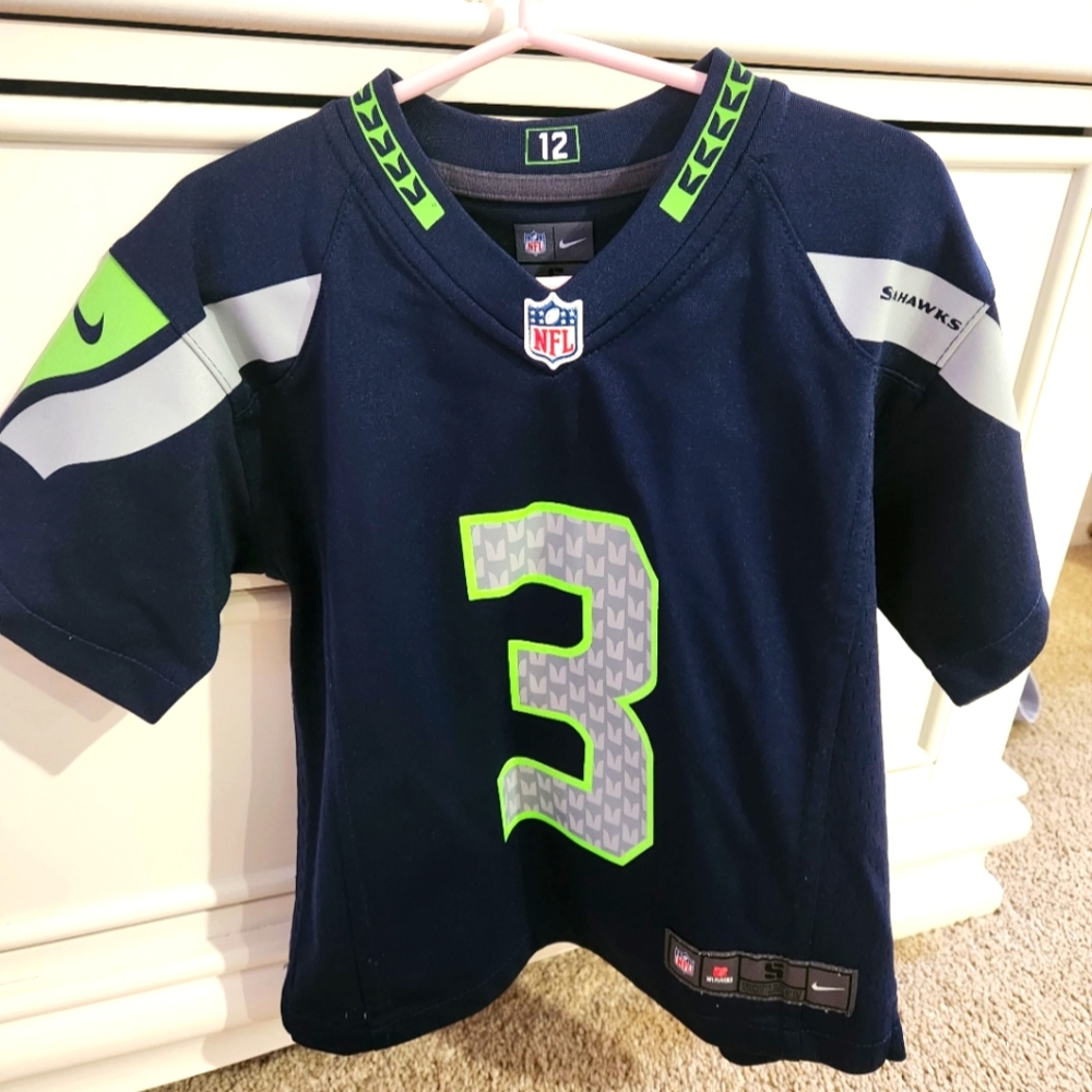 Nike  Seattle Seahawks Toddler Game Jersey - College Navy Size 4t